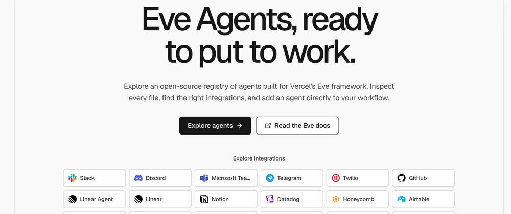 Открытые AI-агенты на базе Eve для конкретных задач