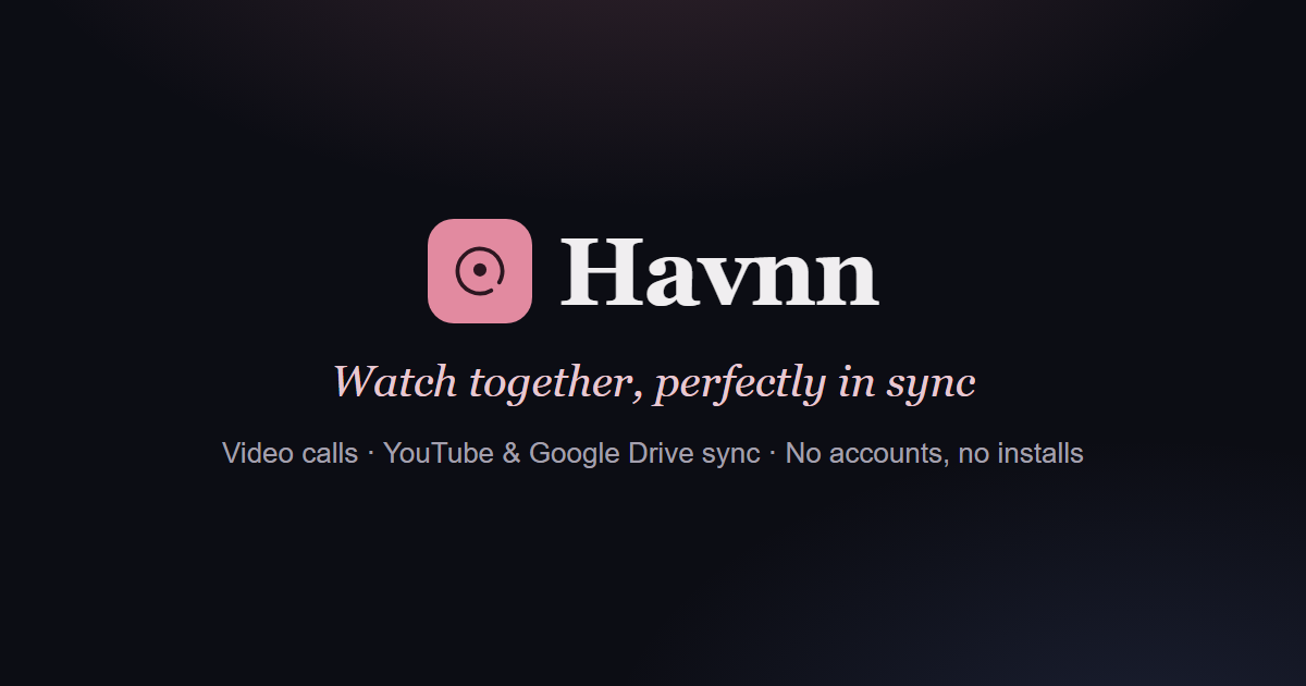 HAVNN: сайт для совместного просмотра видео без лишних проблем