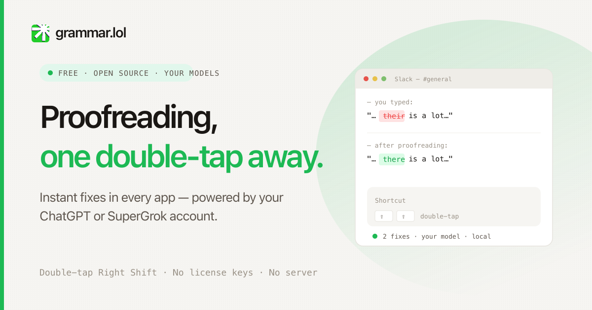 Grammar.lol: бесплатная альтернатива Grammarly с ChatGPT