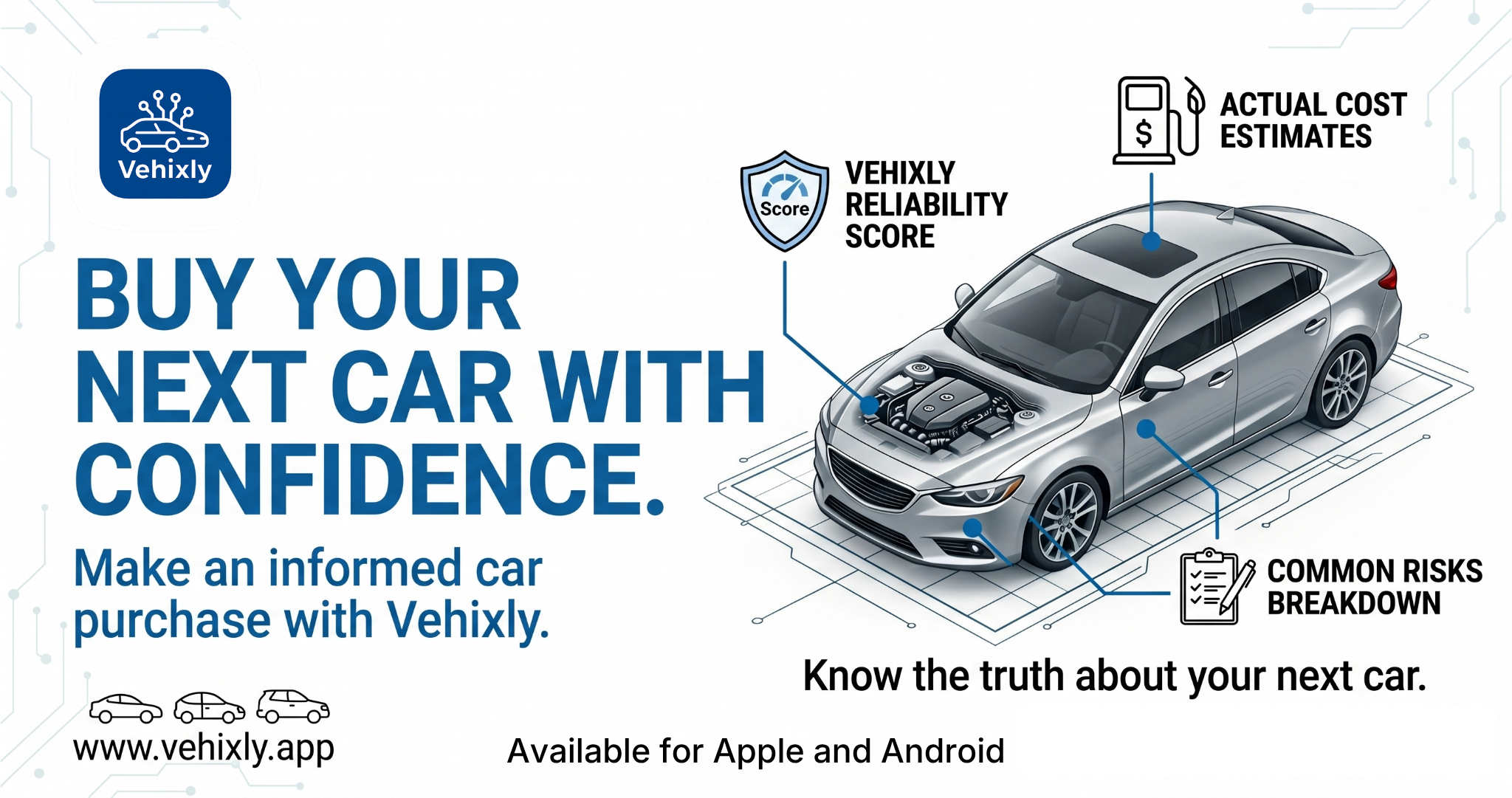 Vehixly: приложение для покупки подержанных автомобилей