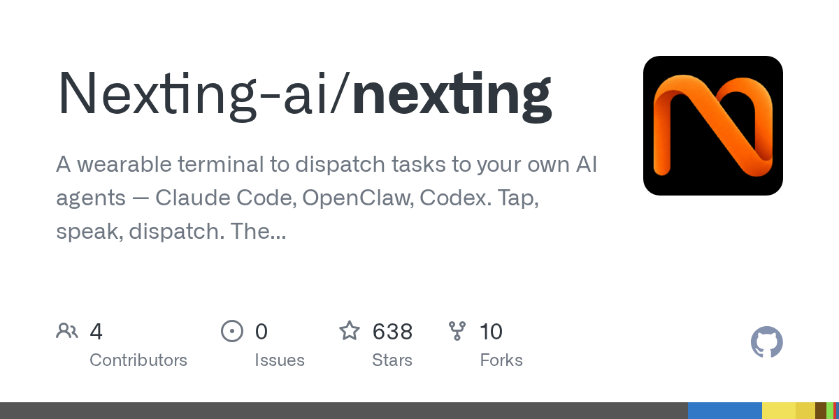 Nexting: носимый терминал для управления AI-агентами