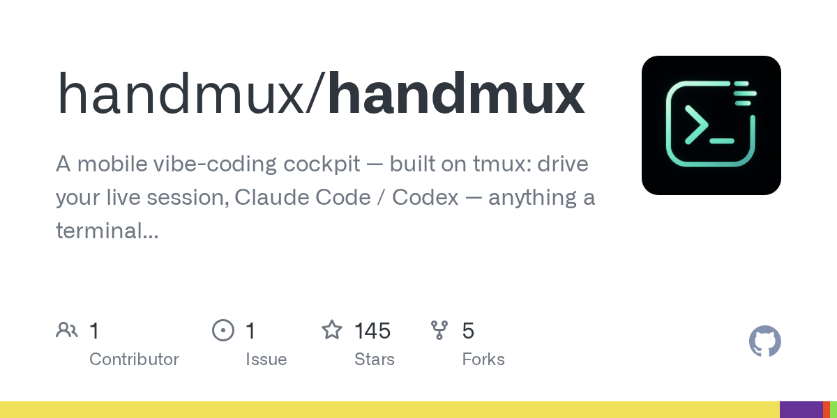 handmux: мобильный Vibe Coding на базе tmux