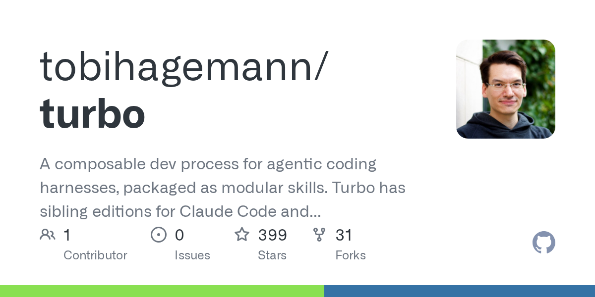 Turbo: компонуемый процесс разработки для агентных кодов