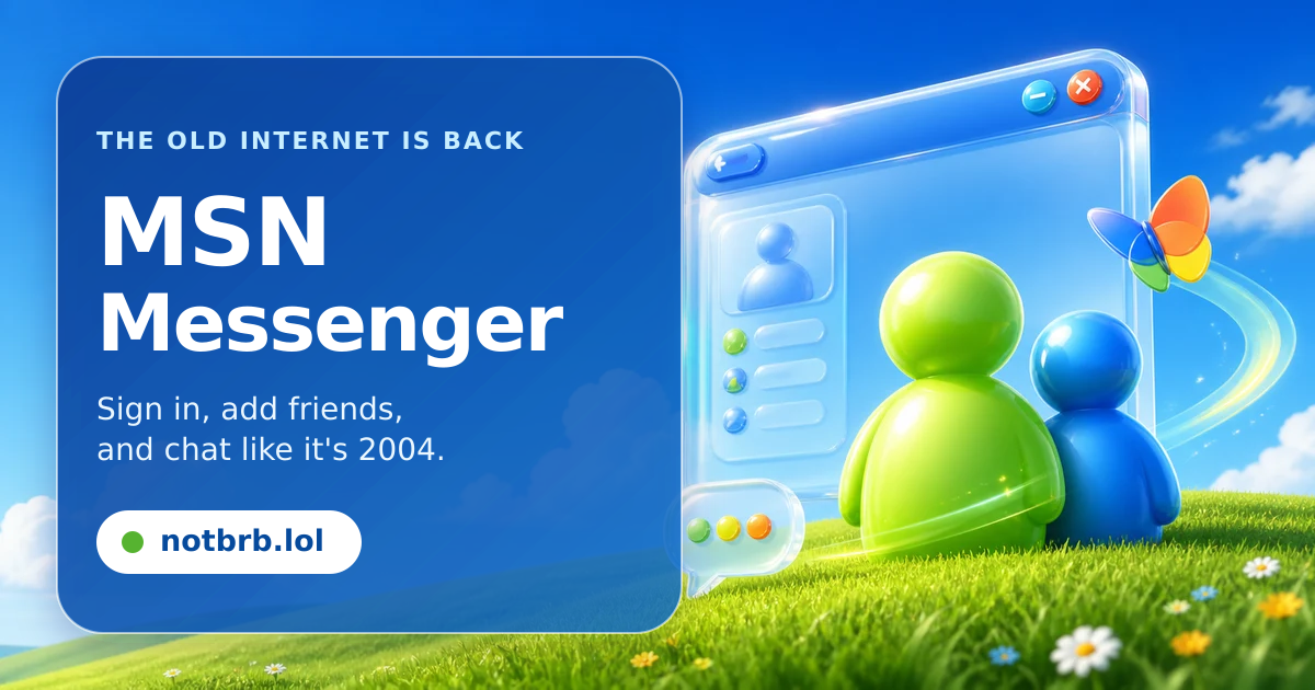 В браузере заново собрали MSN Messenger с реальным чатом