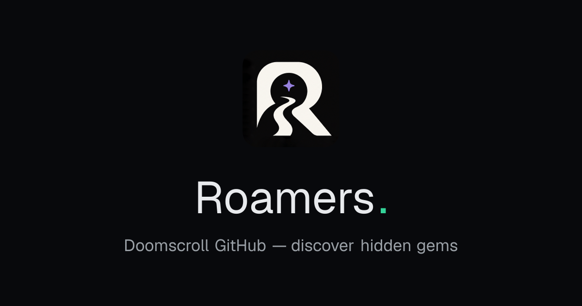 Roamers: исследуйте проекты на GitHub в бесконечном формате