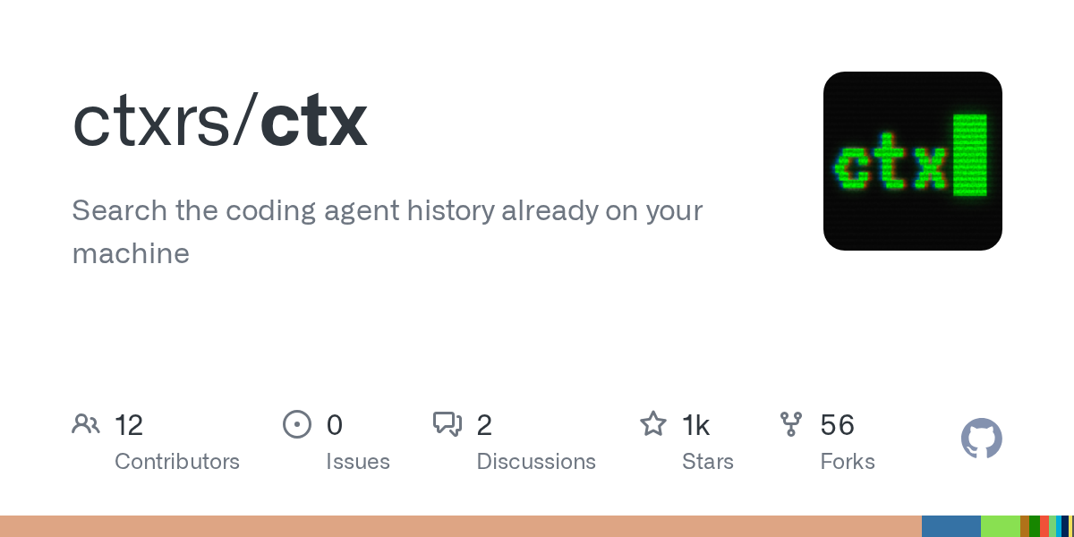 ctx: CLI для локального поиска по истории кодирования