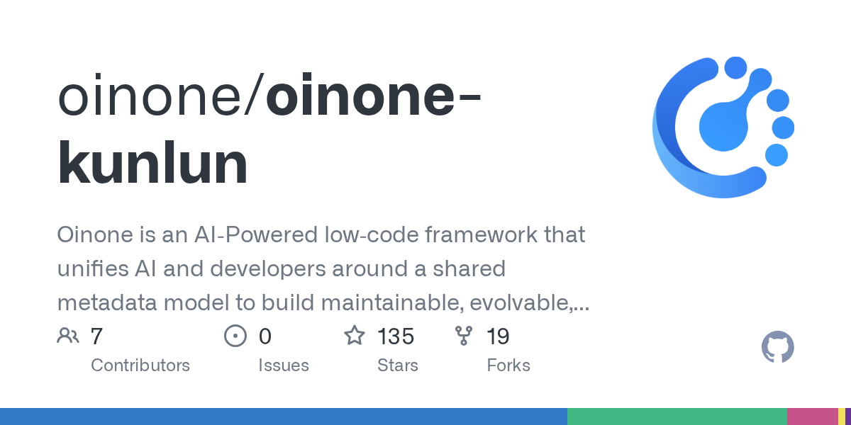 Oinone Kunlun: AI-Powered Low-Code Framework for Enterprise Applications