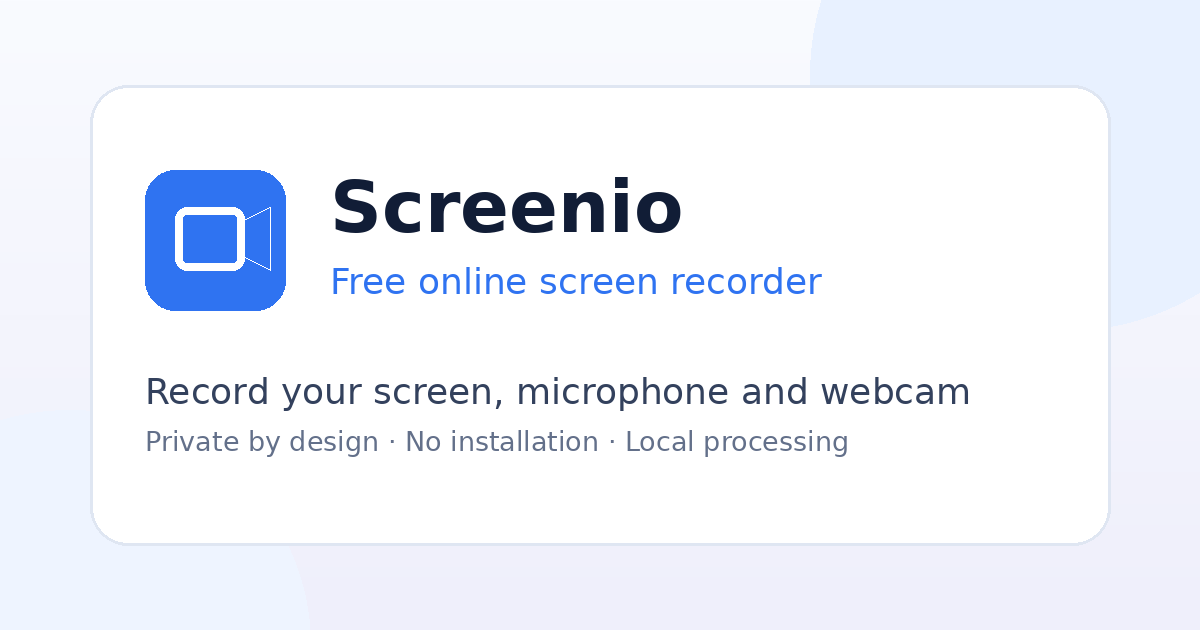Как разработали браузерный рекордер экрана Screenio