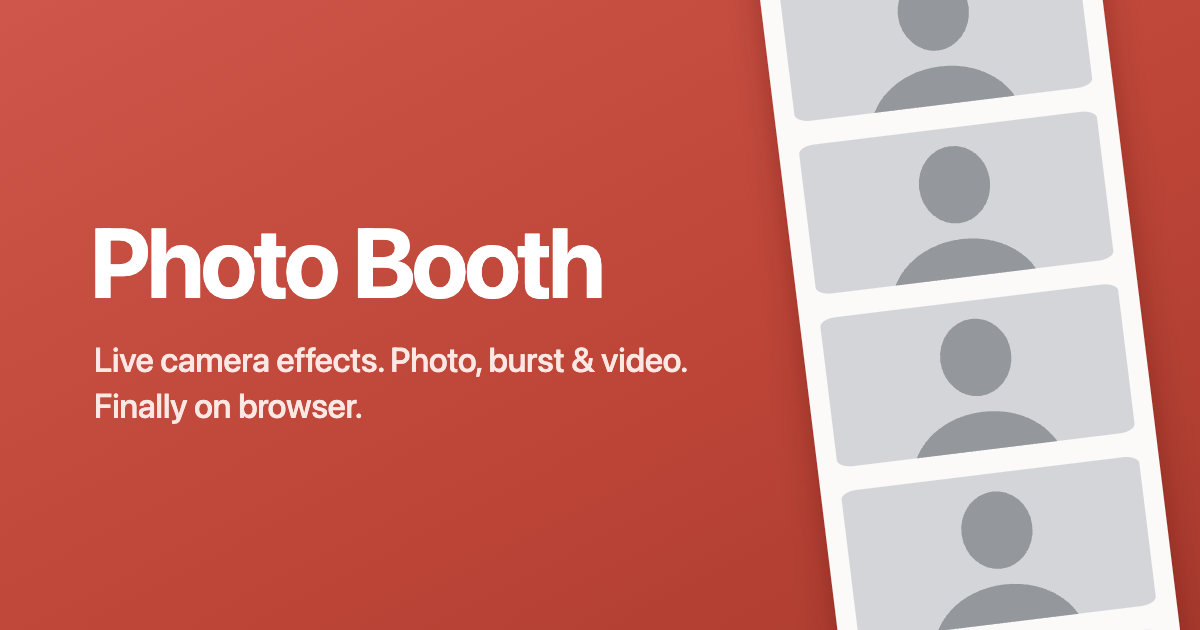 Classic Photo Booth доступен в браузере для всех устройств