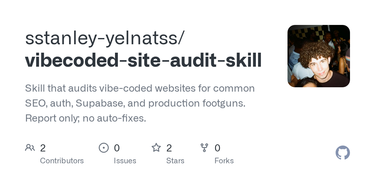 Инструмент для аудита сайтов, написанных с использованием Vibe Coding