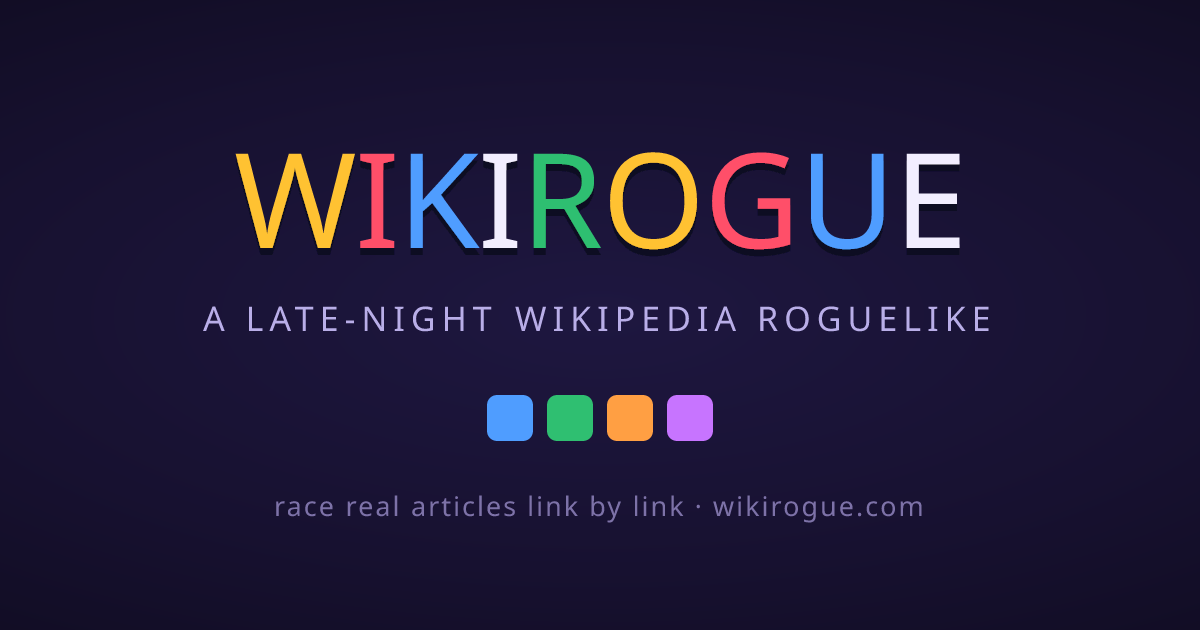 Создана игра в жанре roguelike на основе Википедии