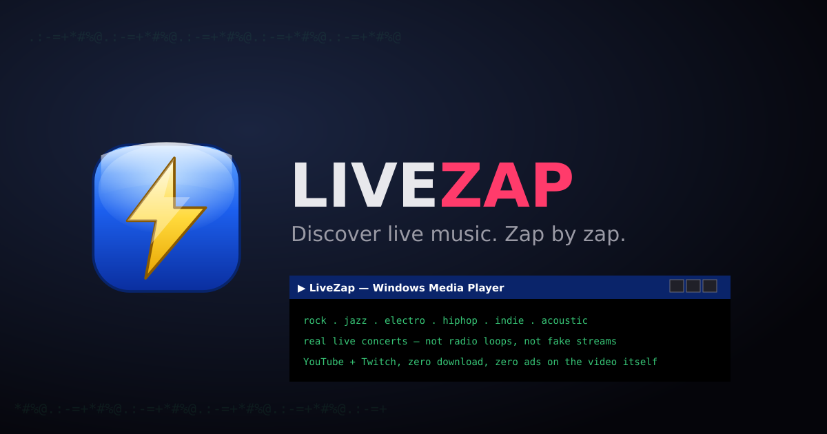 Как возникла идея LiveZap — веб-приложения для случайного поиска музыки