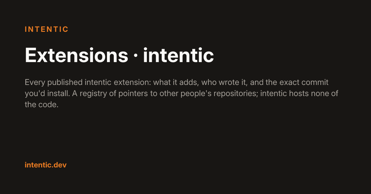 Создайте аудиторию вместе с Intentic Extensions
