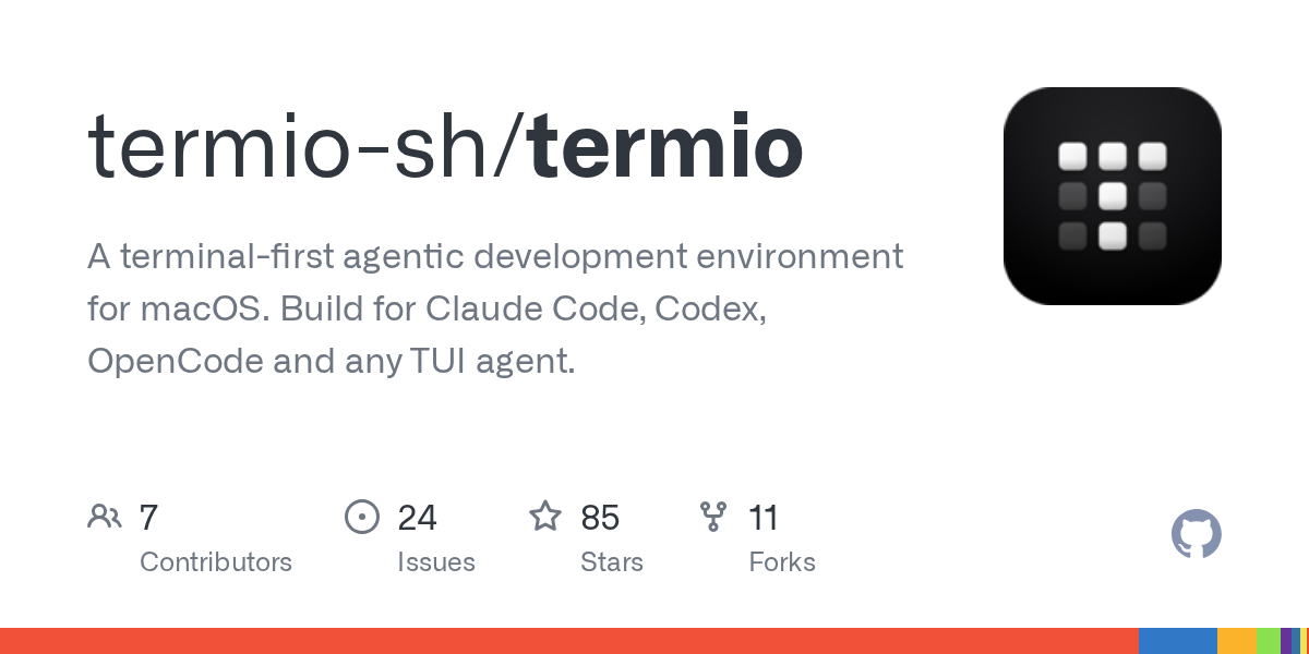 Termio: терминальное агентное окружение для macOS