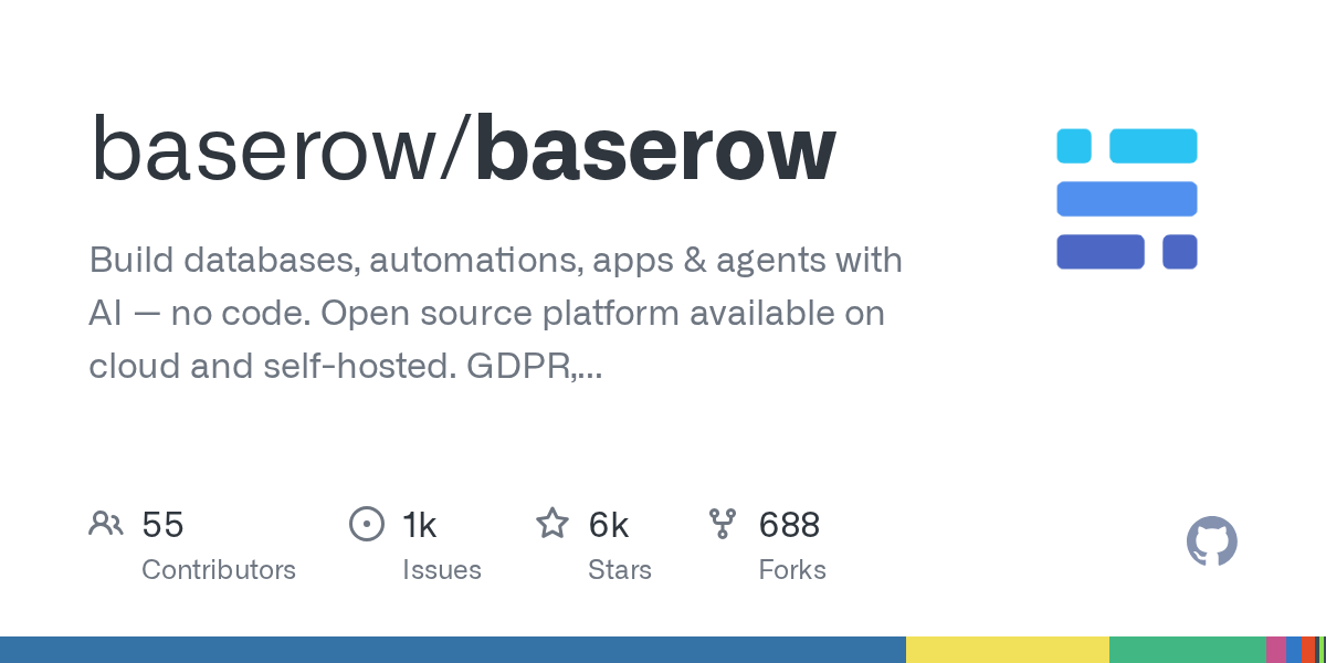 Baserow: открытая платформа для создания баз данных без кода