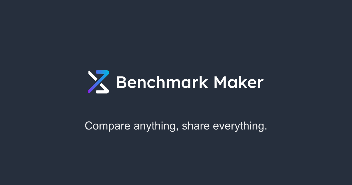Как разработчик создал Benchmark Maker для удобного сравнения продуктов