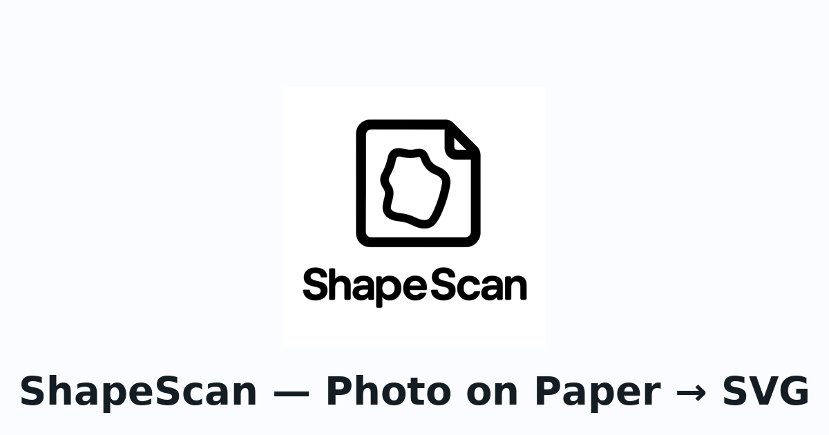 ShapeScan: инструмент для создания 2D эскизов из физических объектов