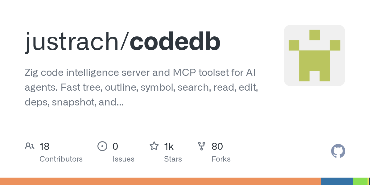 Инструмент codedb для AI-агентов на Zig с поддержкой множества языков