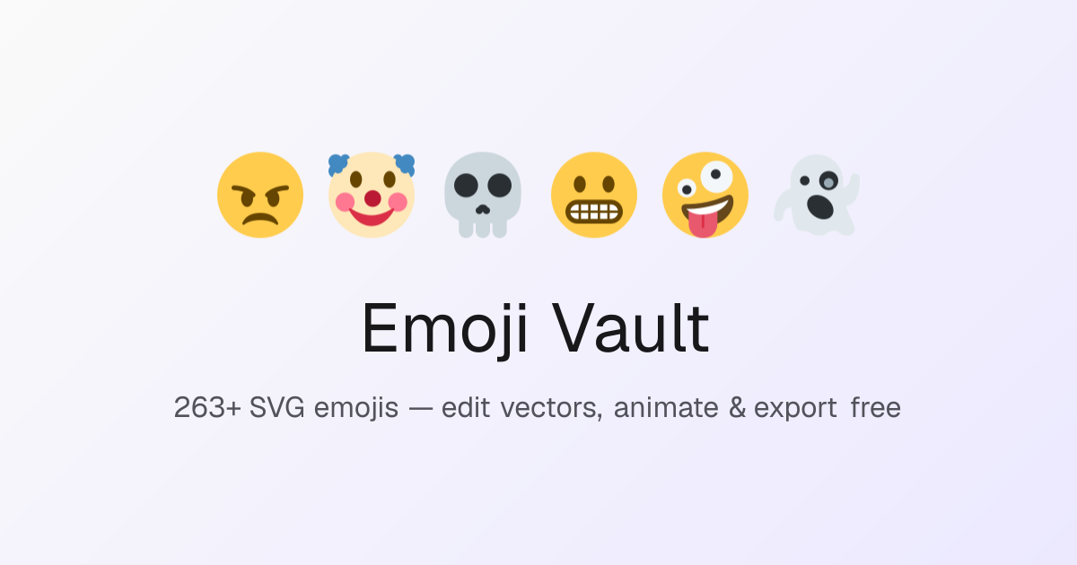 Бесплатный редактор SVG-эмодзи с возможностью анимации