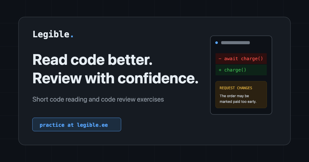 Legible: платформа для практики чтения кода