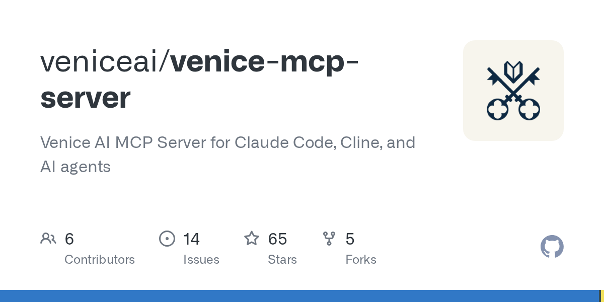 Venice AI MCP Server для интеграции с Claude и AI-агентами