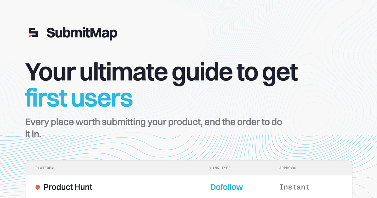 SubmitMap: бесплатный каталог из 211 платформ для запуска с реальными требованиями