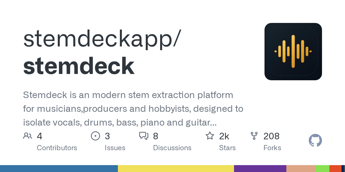 StemDeck: бесплатный локальный инструмент для разделения аудиотреков