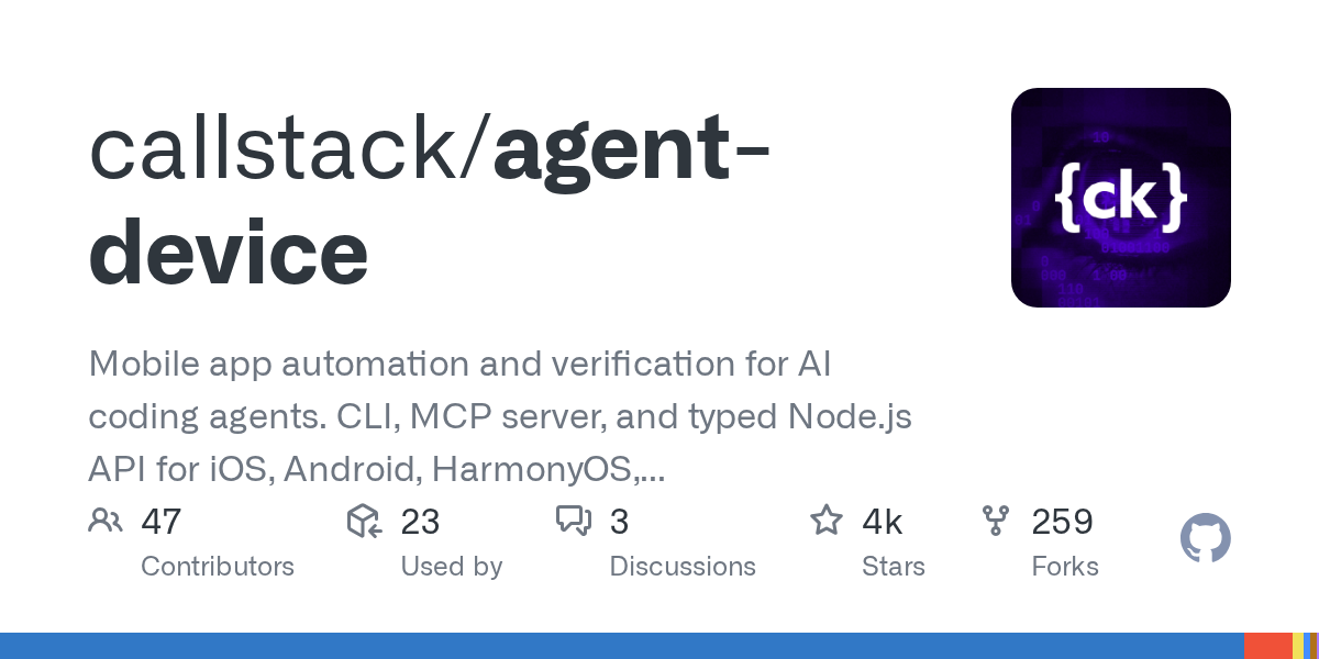 agent-device: Автоматизация и верификация мобильных приложений для AI-агентов