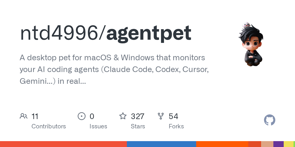 AgentPet: ваш виртуальный питомец для мониторинга AI-кодов