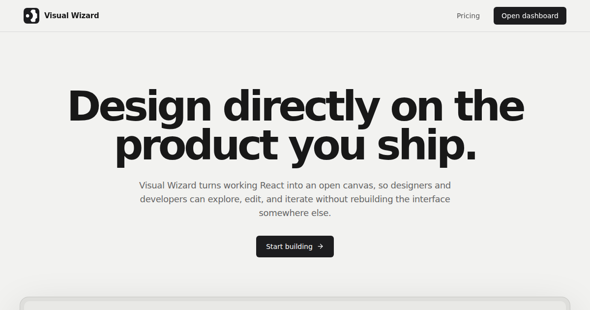 Как разработчик создает VisualWizard для интерактивного дизайна