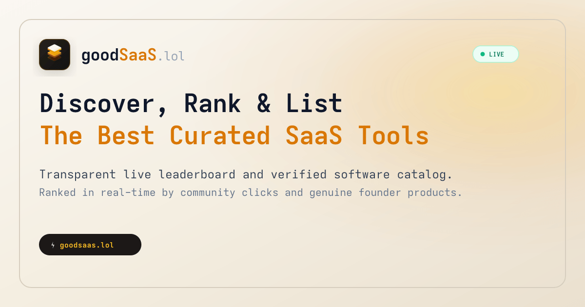 Смешной сайт для бесплатного листинга SaaS