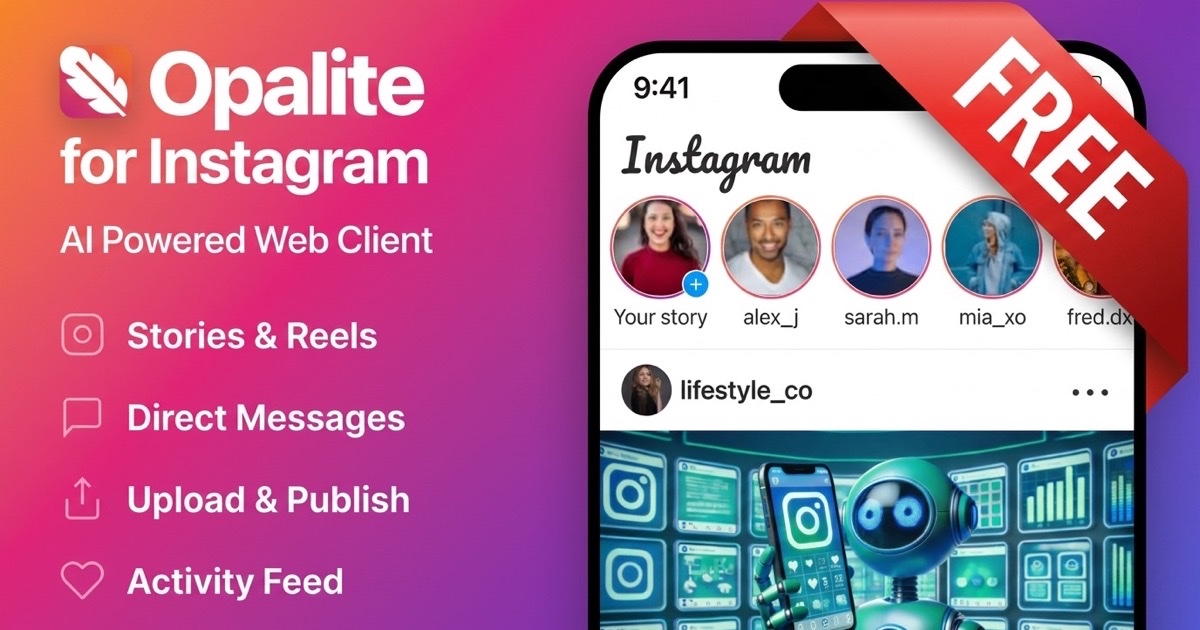 Опубликовано с десктопа: Opalite для Instagram