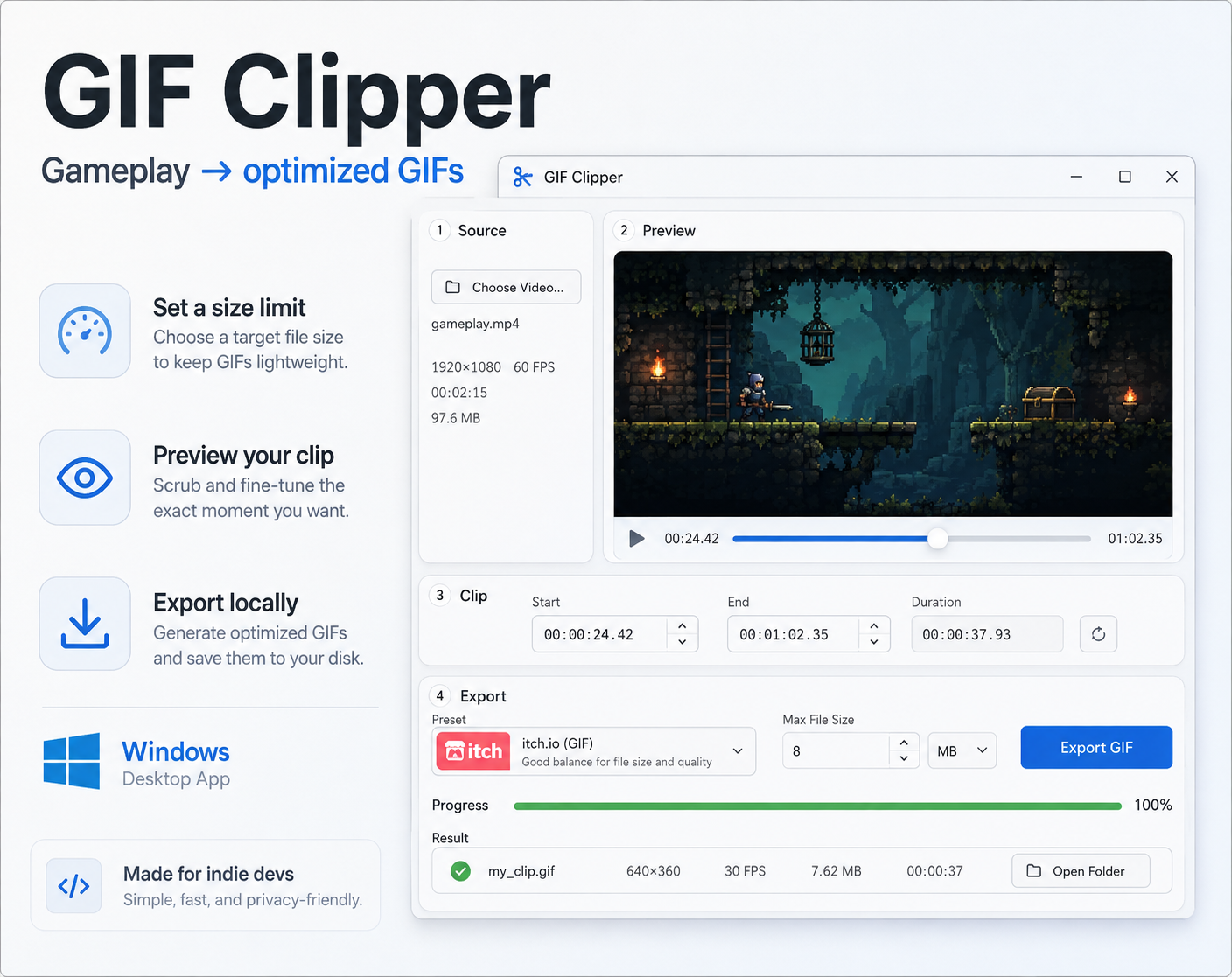 Как разработчик создал Gif Clipper для упрощения экспорта гифок