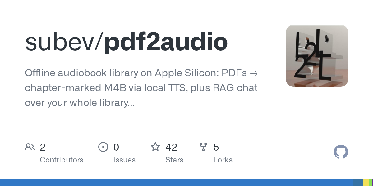 pdf2audio: превращайте PDF в аудиокниги на Mac