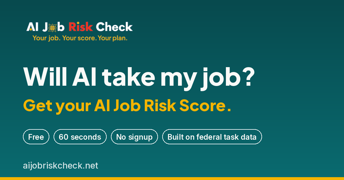 Как ИИ повлияет на вашу работу? Узнайте с AI Job Risk Check