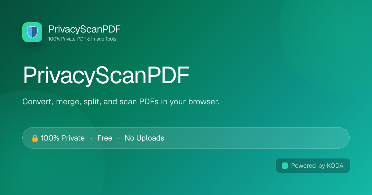 PrivacyScanPDF: серверлесс инструмент для работы с PDF без загрузки