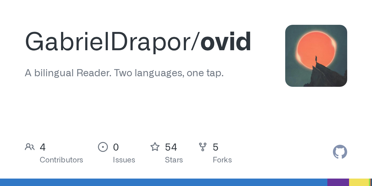 Ovid — двуязычный читатель с 3D книжной полкой