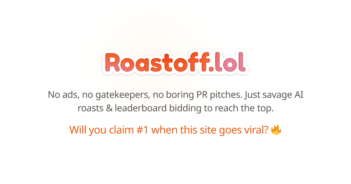 RoastOff: AI Roasts Your Startup in a Fun Competition