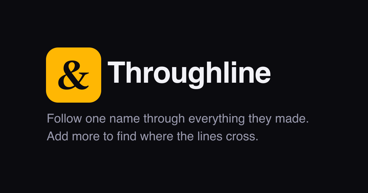 Throughline: сайт для поиска совместных проектов актеров