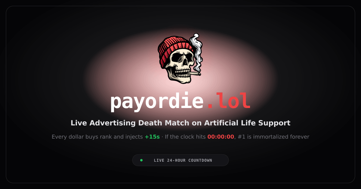 PayOrDie: Высокие ставки на искусственную жизнь