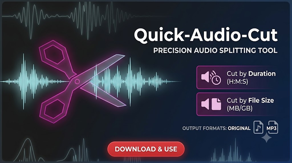 Audio Quick Cutter: бесплатный инструмент для обрезки аудио