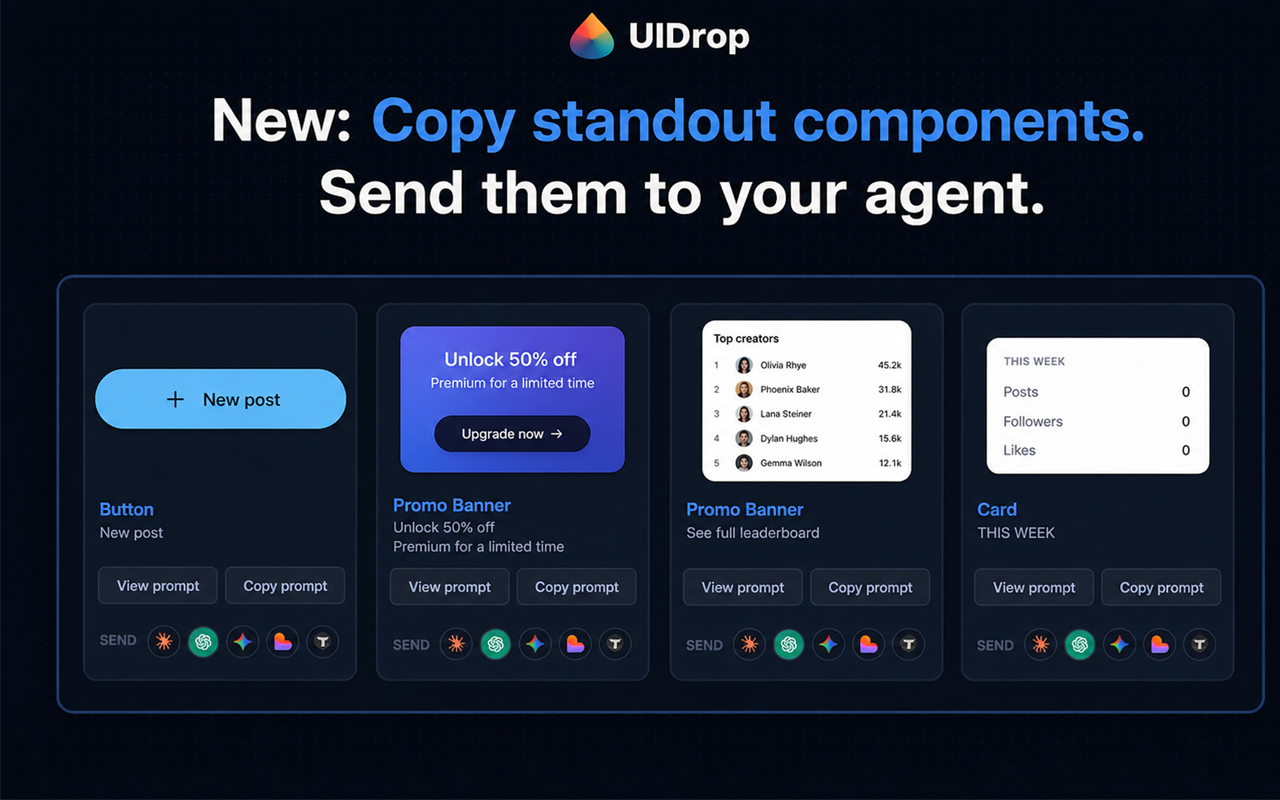 UIDrop: Chrome-расширение для захвата дизайна сайтов
