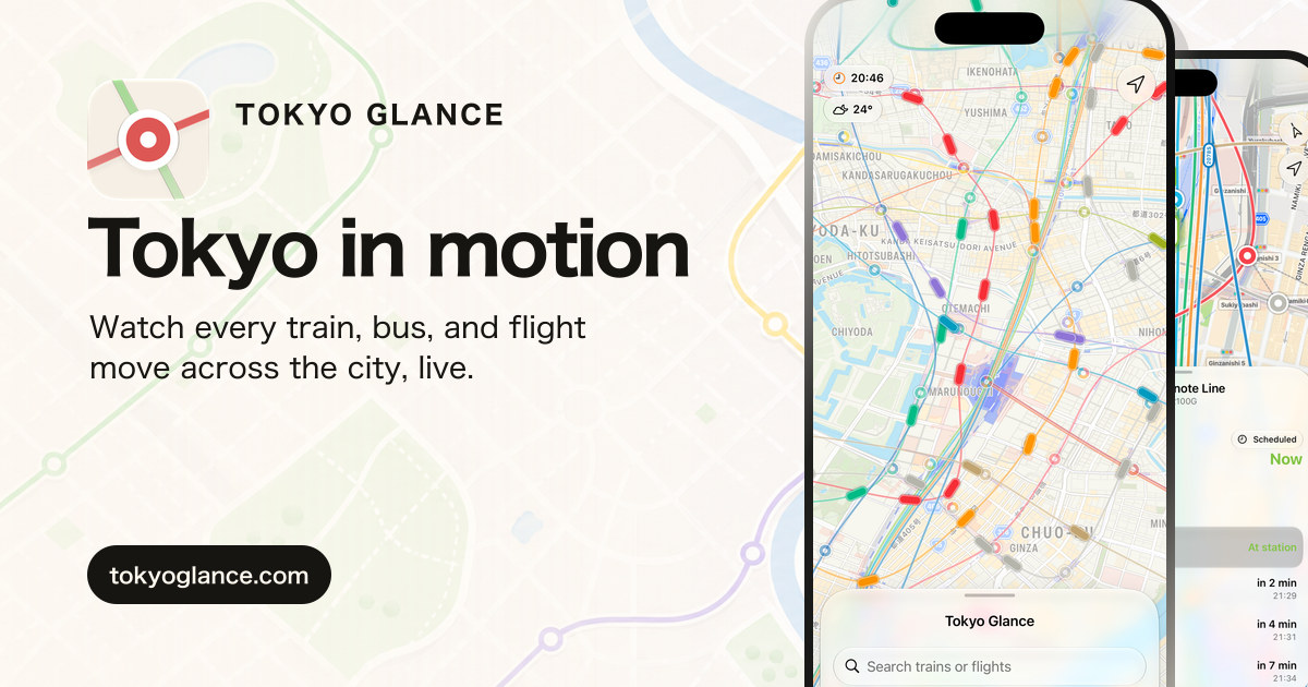 Tokyo Glance: единая карта для транспорта Токио с AI-поддержкой