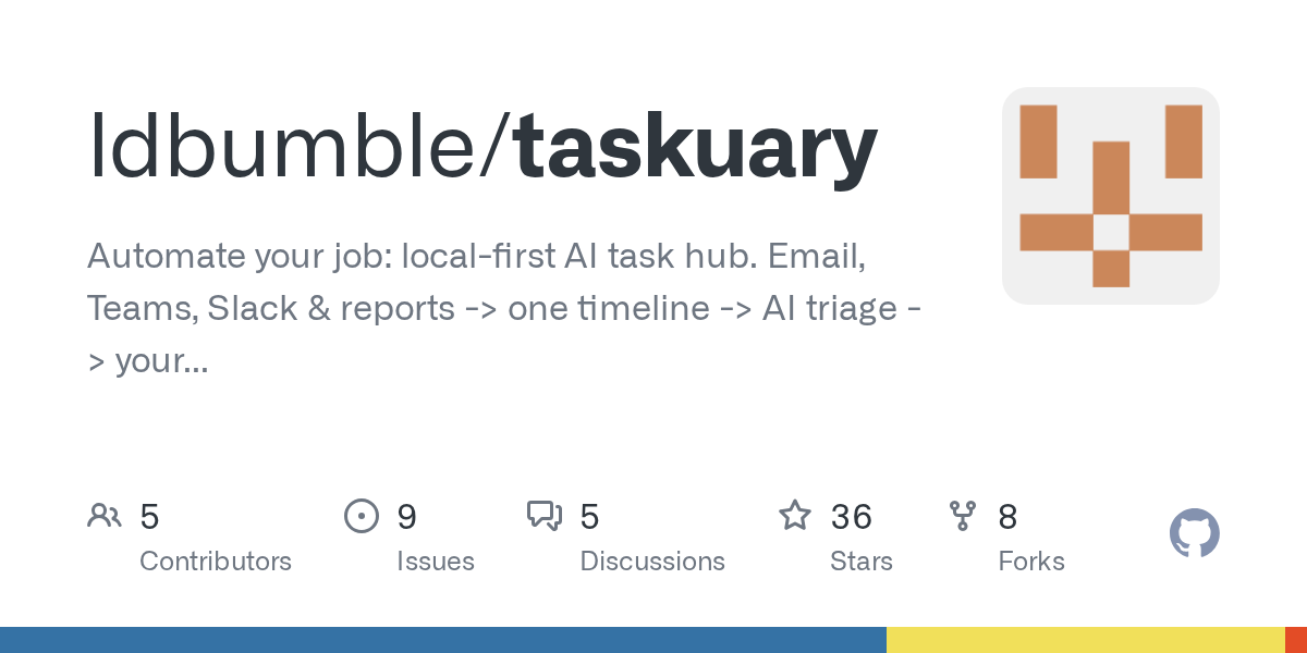 Taskuary: локальный AI-хаб для управления задачами