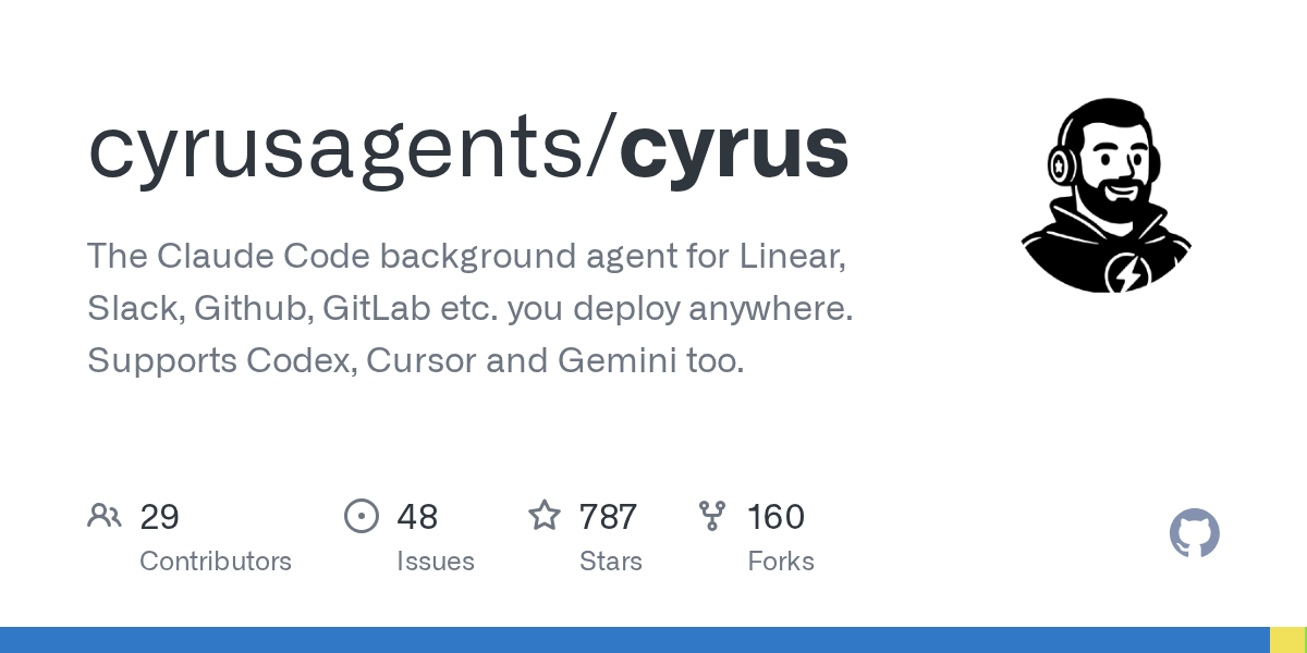 Cyrus: Claude Code агент для интеграции с Linear, Slack и GitHub
