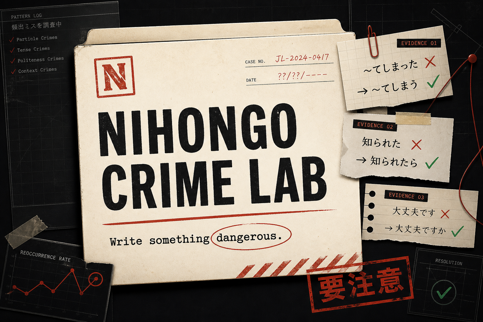 Nihongo Crime Lab: SRS для изучения японского языка