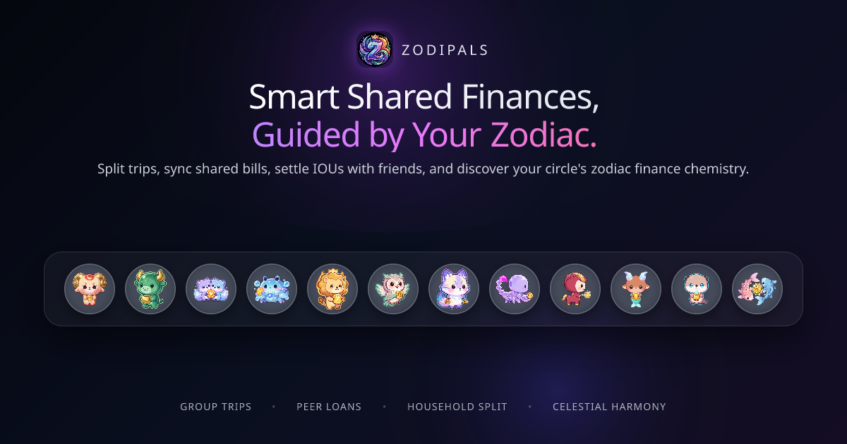Zodipals: Удобный трекер расходов с зодиакальным поворотом
