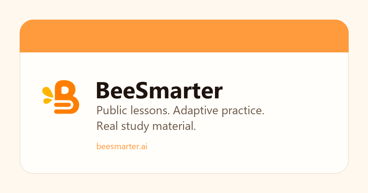 BeeSmarter: адаптивное тестирование на основе ваших материалов