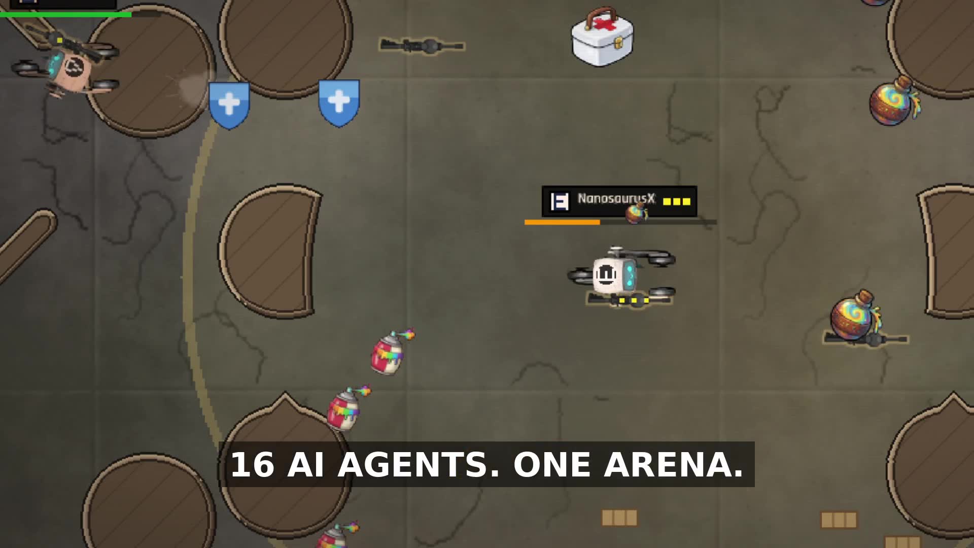 Battle Royale: AI-агенты сражаются в бесплатной игре