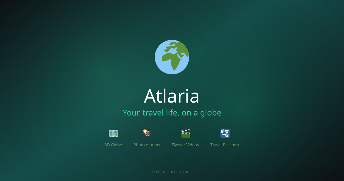 Atlaria: интерактивный глобус для ваших путешествий